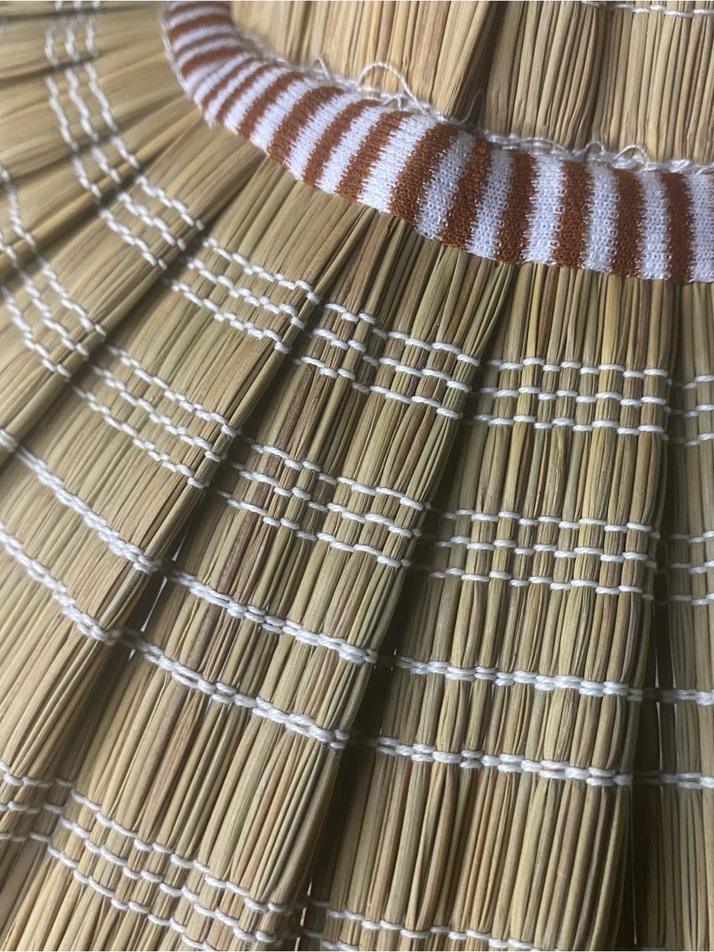 Vintage 1960s 1970s Foldable STRAW BUCKET SUN HAT Beach Travel Boho Rare! - Picture 4 of 15